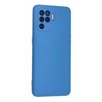 Newface Oppo Reno 5 Lite Kılıf Nano içi Kadife Silikon - Mavi