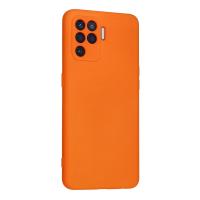 Newface Oppo Reno 5 Lite Kılıf Nano içi Kadife Silikon - Turuncu
