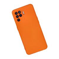 Newface Oppo Reno 5 Lite Kılıf Nano içi Kadife Silikon - Turuncu