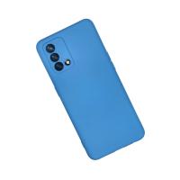 Newface Oppo A74 4G Kılıf Nano içi Kadife Silikon - Mavi