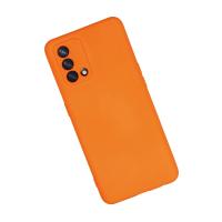 Newface Oppo A74 4G Kılıf Nano içi Kadife Silikon - Turuncu