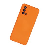 Newface Oppo A74 4G Kılıf Nano içi Kadife Silikon - Turuncu