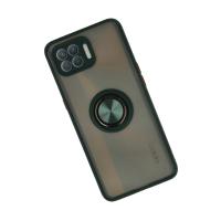 Newface Oppo Reno 4 Lite Kılıf Montreal Yüzüklü Silikon Kapak - Yeşil