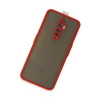 Newface Oppo Reno 2Z Kılıf Montreal Silikon Kapak - Kırmızı