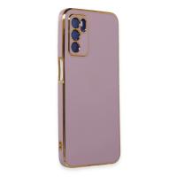 Newface Oppo A16 Kılıf Volet Silikon - Mor