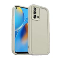 Newface Oppo A74 4G Kılıf Viera Silikon - Krem