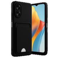Newface Oppo A38 Kılıf Kelvin Kartvizitli Silikon - Siyah