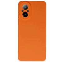 Newface Realme 12 Lite Kılıf Nano içi Kadife Silikon - Turuncu