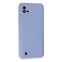 Newface Realme C11 2021 Kılıf Nano içi Kadife Silikon - Lila