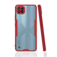 Newface Realme C11 2021 Kılıf Platin Silikon - Kırmızı