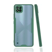 Newface Realme C11 2021 Kılıf Platin Silikon - Yeşil