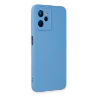 Newface Realme C35 Kılıf Nano içi Kadife Silikon - Mavi