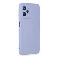 Newface Realme C35 Kılıf Nano içi Kadife Silikon - Lila