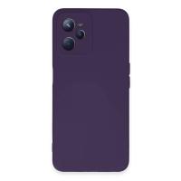 Newface Realme C35 Kılıf Nano içi Kadife Silikon - Mor