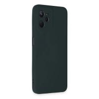 Newface Realme C35 Kılıf Nano içi Kadife Silikon - Koyu Yeşil