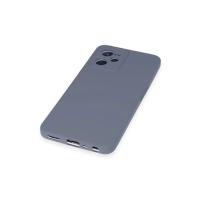 Newface Realme C35 Kılıf Nano içi Kadife Silikon - Gri