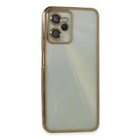 Newface Realme C35 Kılıf Razer Lensli Silikon - Gold