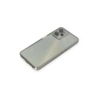 Newface Realme C35 Kılıf Razer Lensli Silikon - Gümüş