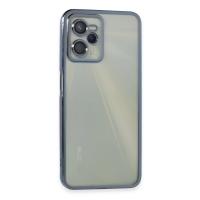 Newface Realme C35 Kılıf Razer Lensli Silikon - Açık Mavi