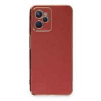 Newface Realme C35 Kılıf Volet Silikon - Kırmızı