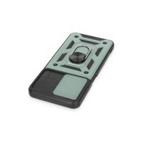 Newface Realme C35 Kılıf Pars Lens Yüzüklü Silikon - Yeşil