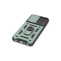 Newface Realme C35 Kılıf Pars Lens Yüzüklü Silikon - Yeşil