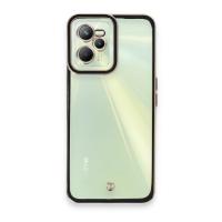 Newface Realme C35 Kılıf Liva Lens Silikon - Siyah