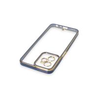 Newface Realme C35 Kılıf Liva Lens Silikon - Mavi