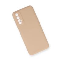 Newface Realme 7 Kılıf Nano içi Kadife Silikon - Pudra