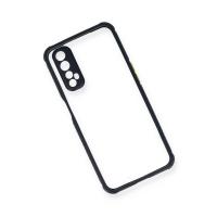 Newface Realme 7 Kılıf Miami Şeffaf Silikon - Lacivert