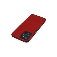 Newface Realme C35 Kılıf Loop Deri Silikon - Kırmızı