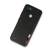 Newface Realme C25Y Kılıf Loop Deri Silikon - Siyah