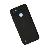 Newface Realme C25Y Kılıf Nano içi Kadife Silikon - Siyah