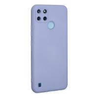 Newface Realme C25Y Kılıf Nano içi Kadife Silikon - Lila