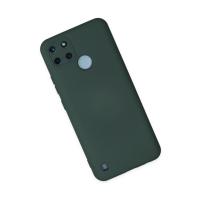 Newface Realme C25Y Kılıf Nano içi Kadife Silikon - Koyu Yeşil