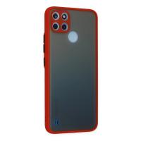 Newface Realme C21Y Kılıf Montreal Silikon Kapak - Kırmızı