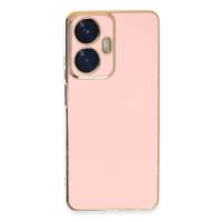 Newface Realme C55 Kılıf Volet Silikon - Pembe