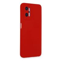 Newface Realme 9i 4G Kılıf Nano içi Kadife Silikon - Kırmızı