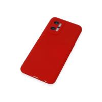 Newface Realme 9i 4G Kılıf Nano içi Kadife Silikon - Kırmızı