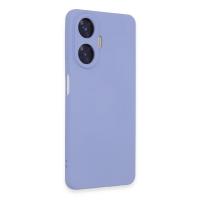 Newface Realme C55 Kılıf Nano içi Kadife Silikon - Lila