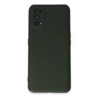 Newface Realme 7 Pro Kılıf Nano içi Kadife Silikon - Koyu Yeşil