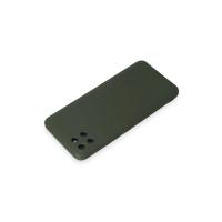 Newface Realme C11 Kılıf Nano içi Kadife Silikon - Koyu Yeşil