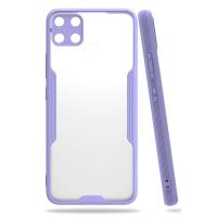 Newface Realme C15 Kılıf Platin Silikon - Lila