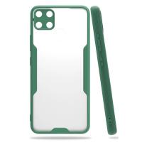 Newface Realme C15 Kılıf Platin Silikon - Yeşil
