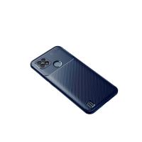 Newface Realme C21 Kılıf Auto Focus Karbon Kapak - Lacivert