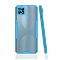 Newface Realme C21 Kılıf Platin Silikon - Mavi