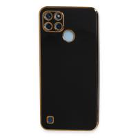 Newface Realme C25Y Kılıf Volet Silikon - Siyah