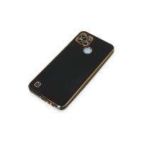 Newface Realme C25Y Kılıf Volet Silikon - Siyah