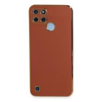 Newface Realme C25Y Kılıf Volet Silikon - Kırmızı