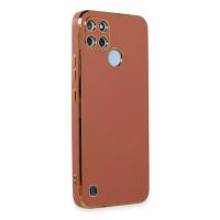 Newface Realme C25Y Kılıf Volet Silikon - Kırmızı